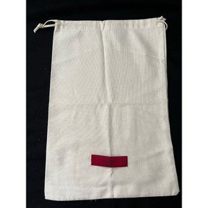 Valentino Garavani Dust Bag Cover Drawstring Beige 14" x 9.4"